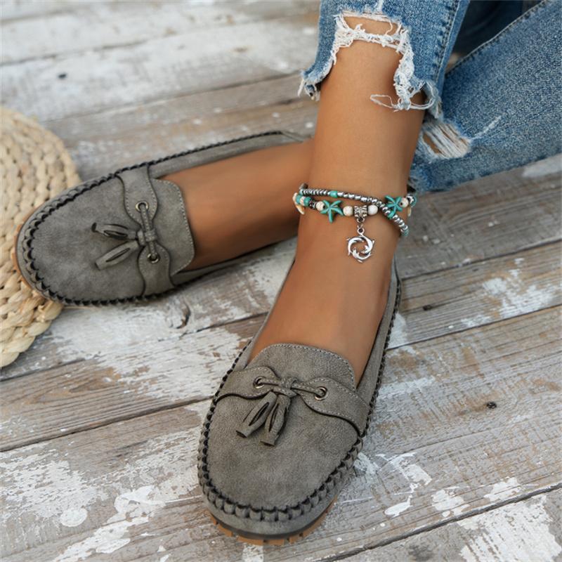 Large Size 44 Women Shoes Vintage Handmade Women's Flats Casual Shoes Ladies Flat Shoes Comfortable Slip On Female Loafers