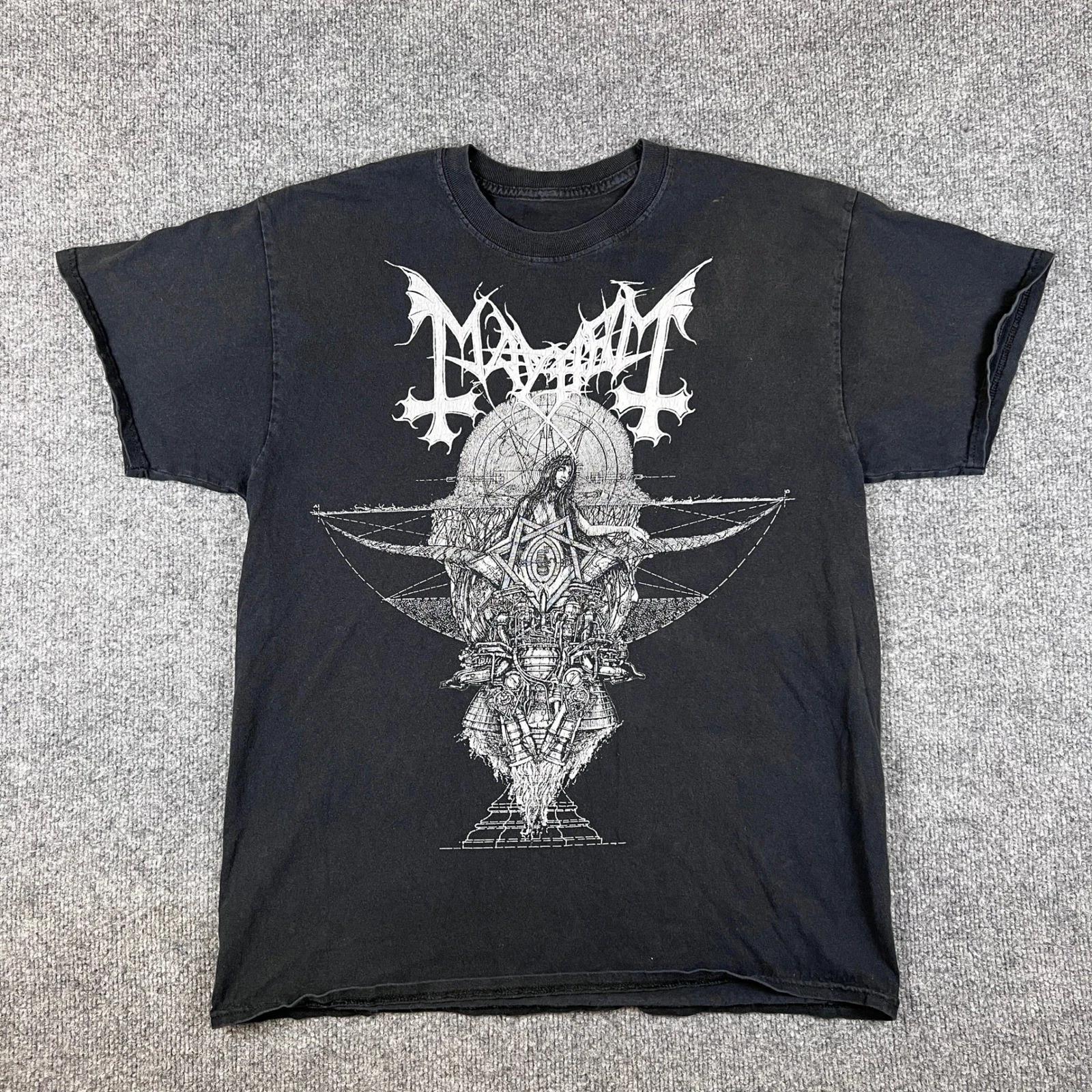 Mayhem T Shirt Mens L Black Metal Band Music Marduk Darkthrone Bathory S