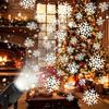 Christmas USB Powered Snowflake Projection Light Rotating Snowflake Lamp for Indoor Outdoor Holiday Decoration Home Party Decor