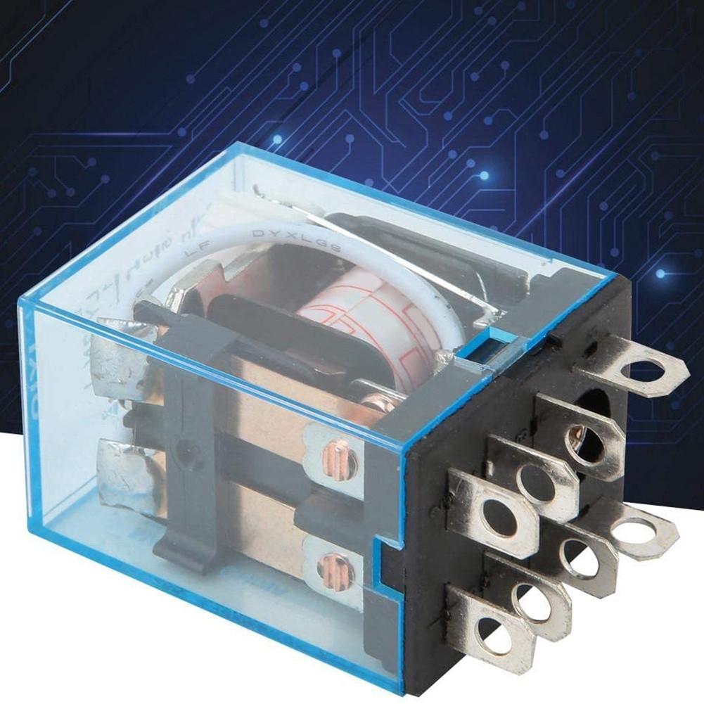 10A Spulenleistungsrelais LY2NJ+Sockelbasis DC 12V DPDT