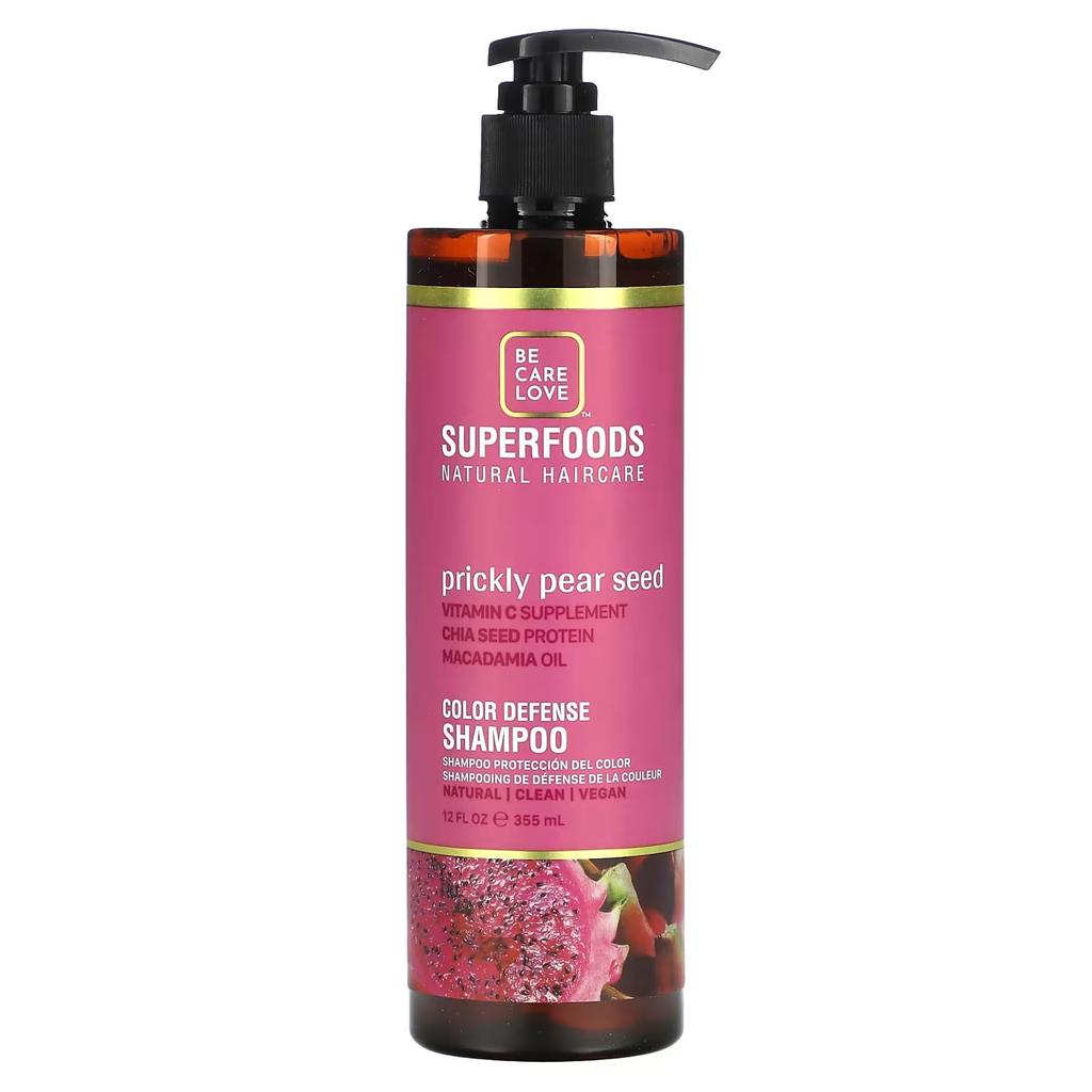 Be Care Love Superfoods Color Defense Hair Shampoo | Vegan Free | Gluten Free | Sulphate Free | Coily Hair | Cruelty Free | Frizzy Hair Shampoo | D