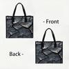 Cracked Textured Tote Bag Casual Daily Shoulder Bag Large Capacity Fashion Women Tote Bags