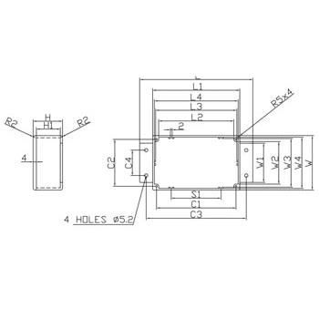 BO TIER - Info Games - Tanche en Aluminium Coulé - 120 x 100 x 35mm - Avec Bride