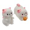Cartoon Cat Figurines Miniatures Resin Crafts Kitten Statue Mini Cat Ornament  Home Office Decor