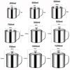 New 350-1250ml Mug 304 Stainless Steel Handle Design Tea Cup With Lid Drinkware Camping