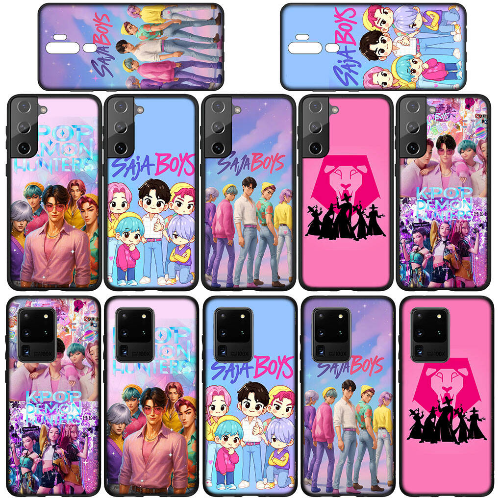 for iPhone 17 16 15 Xiaomi Poco F7 F8 X7 C85 C75 C71 M8 Redmi Note 14 13 12 11 Pro Max 14C 13C 15C A3 A4 Phone Case KPop Saja Demon Boys Hunters Cover