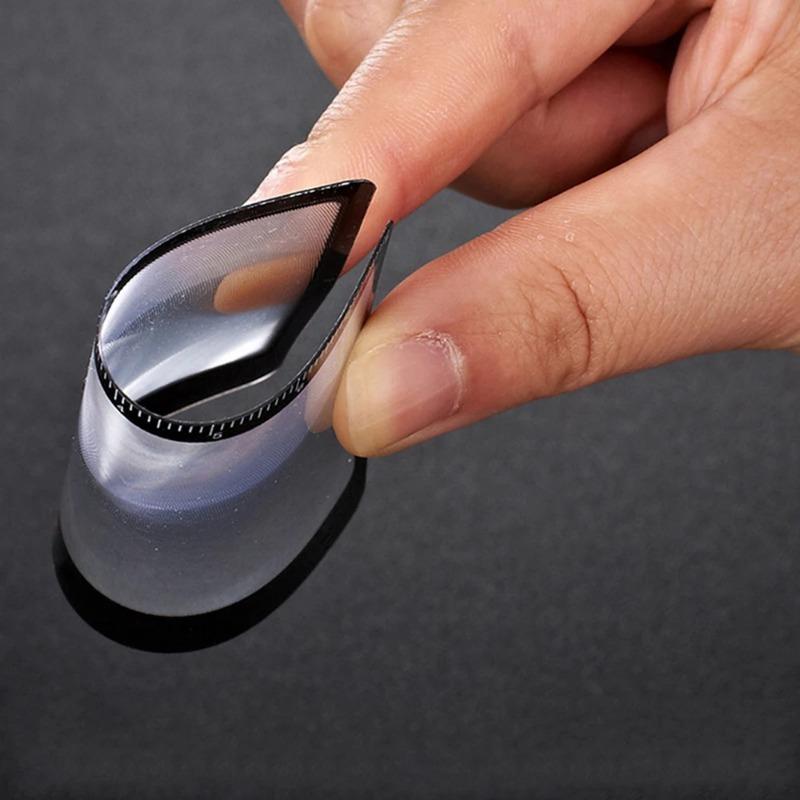 3X Magnifier Sheet with Scale Ultra-thin Reading Glass Fresnel Lens PVC Transparent Credit Card Size Book Page Magnification