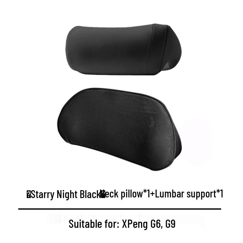 XPENG G6/G9 Neck & Lumbar Support Pillow - Comfortable Car Headrest & Cushion Accessory