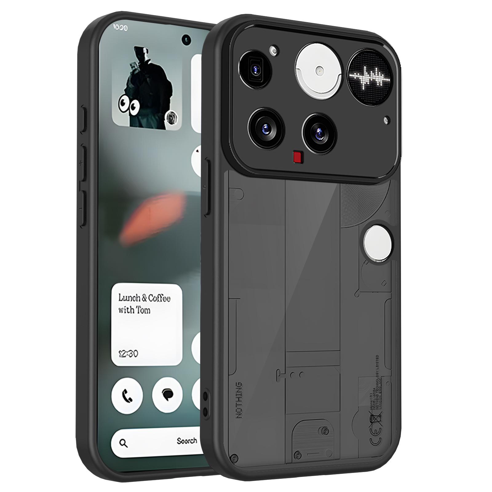 

Чохол для Nothing Phone 3 3a 2a Pro 2a Plus CMF Phone 2 Pro 1 Броньований Матовий Прозорий Захист Камери Ударостійкий Чохол для Телефона Nothing Phone (3)