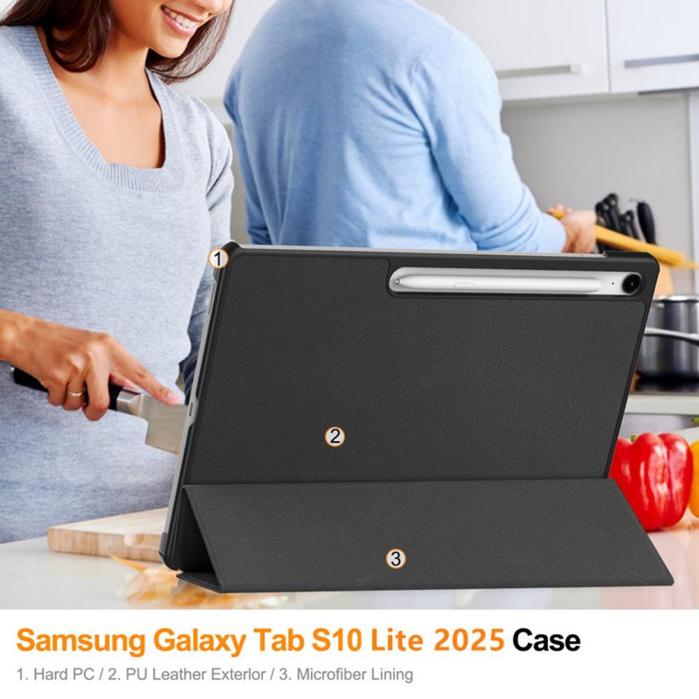 Smart Case For Samsung Galaxy Tab S10 Lite 10.9 inch Tablet Cover SM-X400 SM-X406B Folding Flip Stand With Auto Sleep Funda