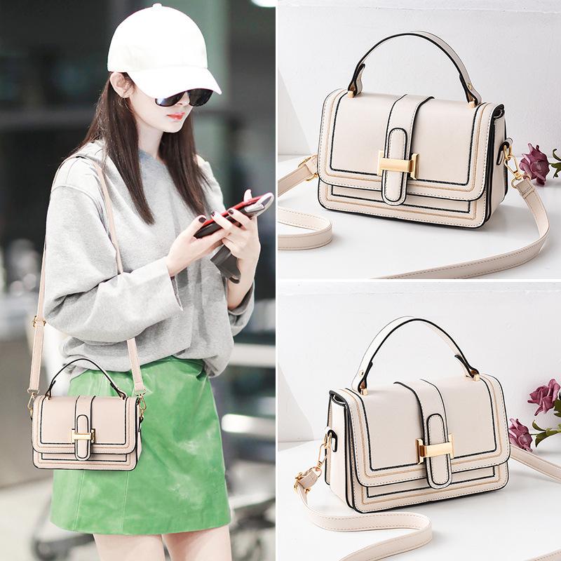 2025 new shoulder small square bag fashionable women's oblique span bag women's shoulder bag summer date women's bag