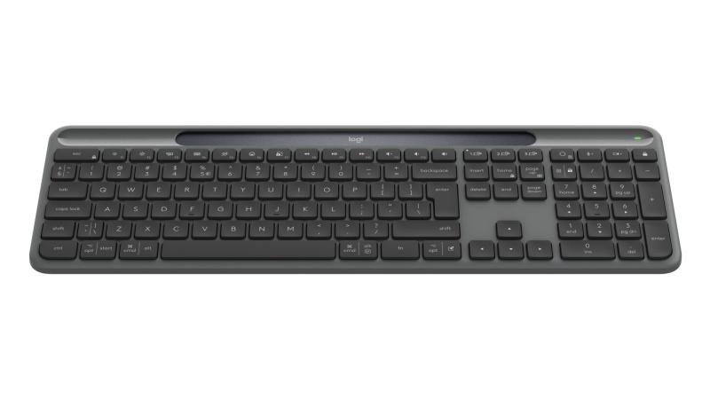 Logitech Signature Slim Solar+ K980 Wireless Keyboard, RF Wireless+Bluetooth, US Int, Graphite
