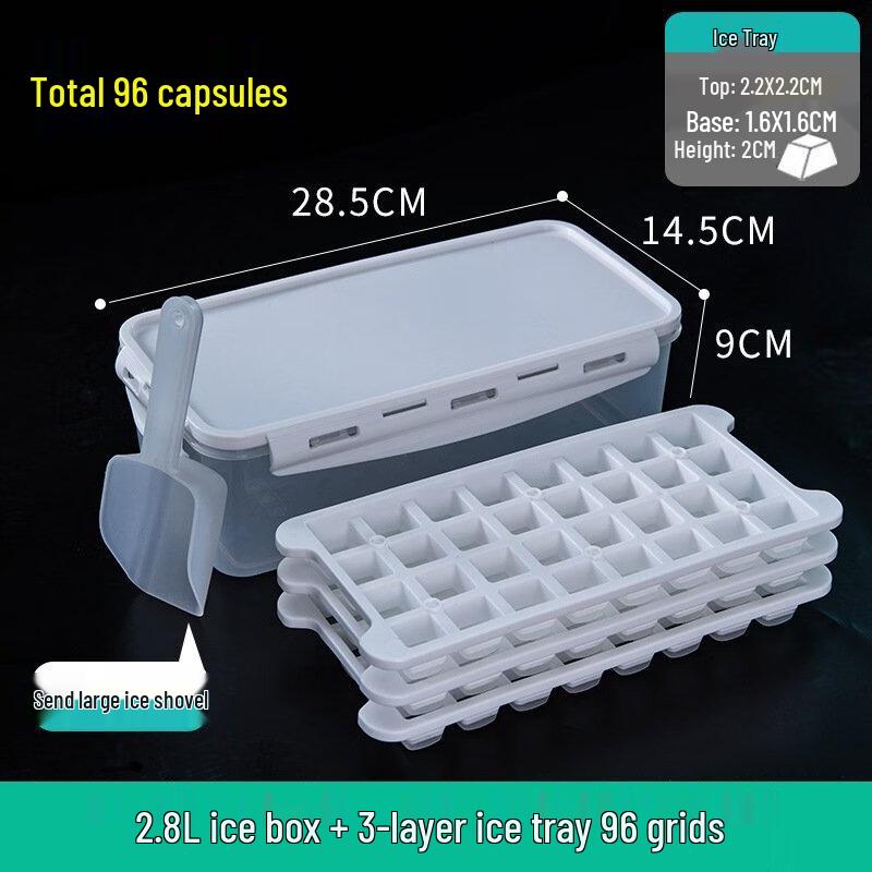 

Large Capacity Ice Cube Maker Box with Lid