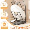 Kitchen Pot Lid Storage Rack, Multifunctional Stainless Steel Pot And Pan Organizer With Removable Drip Tray