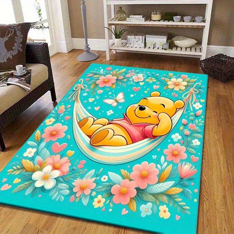 

1pc Winnie Pattern Area Rug Soft Flannel Floor Mat for Living Room, edroom, Kitchen, Sofa Coffee Table Floor Mat, Machine Washable 60cm by 90cm