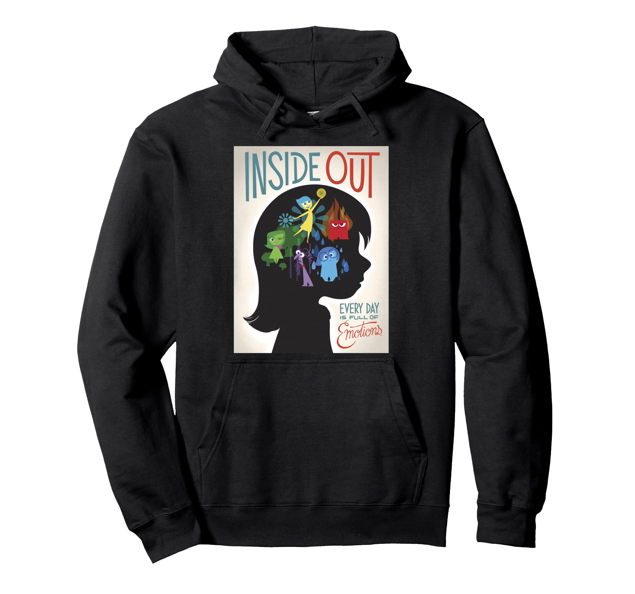 Disney Pixar Inside Out Silhouette Movie Poster Hoodie