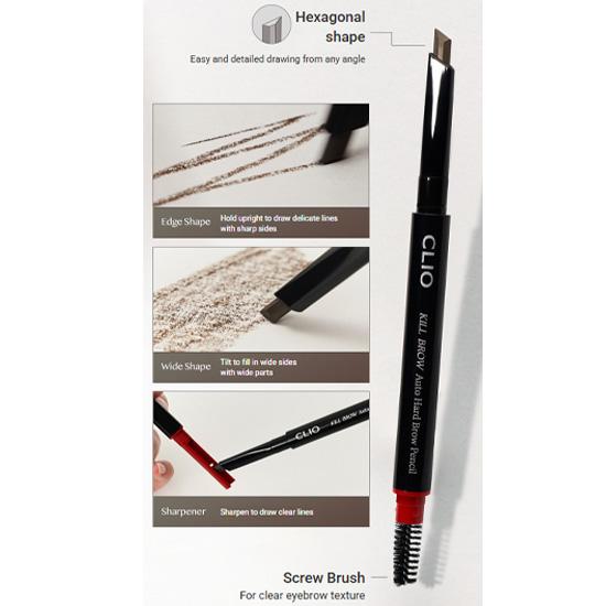 Clio Kill Brow Auto Hard Augenbrauenstift 0,3g (5 Optionen)