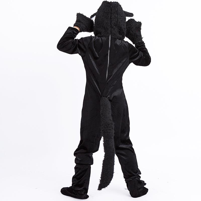 Kostým pro chlapce Pinse Halloween Černá kočka Maškarní - Dětský výkonnostní Cosplay outfit