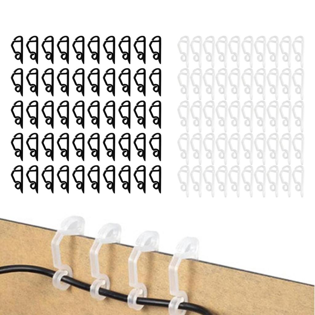 50 Pieces Christmas Light Clips Shingle Clips Hangers Icicle Light Hooks Gutter Clips for Deck Tree Branch Festival Halloween