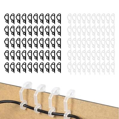 50 Pieces Christmas Light Clips Shingle Clips Hangers Icicle Light Hooks Gutter Clips for Deck Tree Branch Festival Halloween