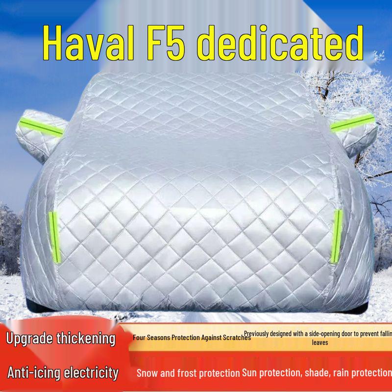 

Haval F5 SUV All-Weather Car Cover: Sun, Rain, Snow, Frost, Hail Protection & Heat Insulation. Thickened Hail Protection, All-Season