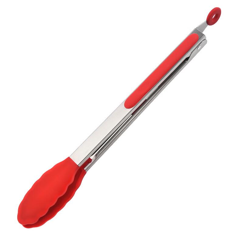Ruhan High-Temperature Silicone Stainless Steel Food Tongs