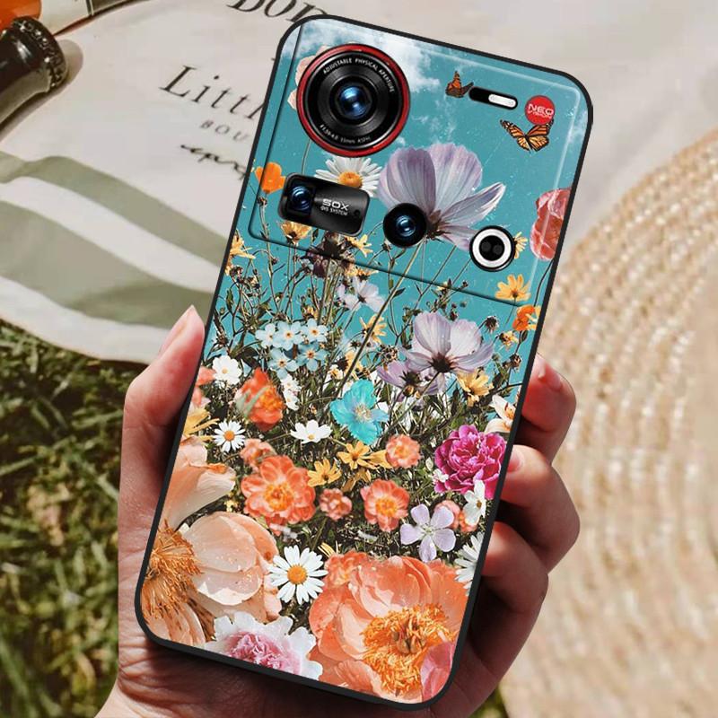 Pro pouzdro ZTE Nubia Z70 Ultra 5G 6,85'' Černé silikonové TPU měkký kryt telefonu pro Nubia Z70 Ultra Ochranné zadní kryty Z 70 Ultra