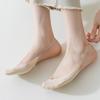 Damskie Letnie Cienkie Skarpety Stopki z Podwójnym Ściągaczem Niskie Niewidoczne Skarpety Antypoślizgowe Jedwab Lodowy Połowy Długości dla Kobiet
