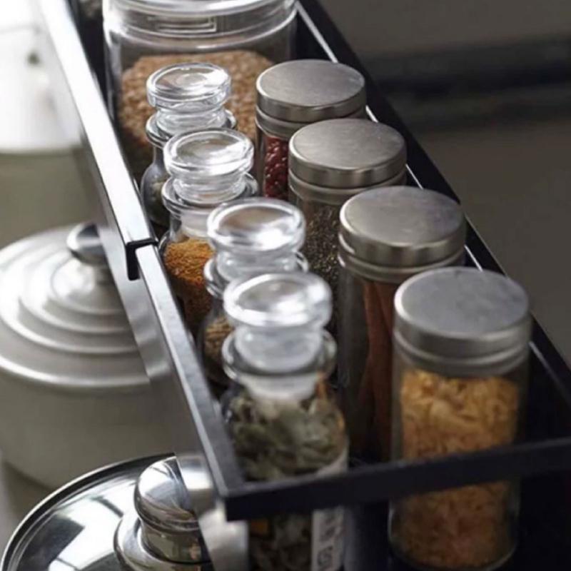 Multiple Functional Metal Organizers Rack Strong Carbon Steel Easy Assembly Brackets for Small Space Bathroom Kitchen