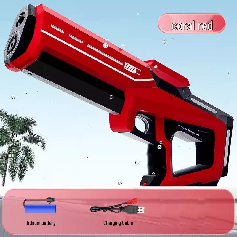 High-Pressure Automatic Electric Water Gun with Pulse Absorption – Large Capacity and Black Technology Design