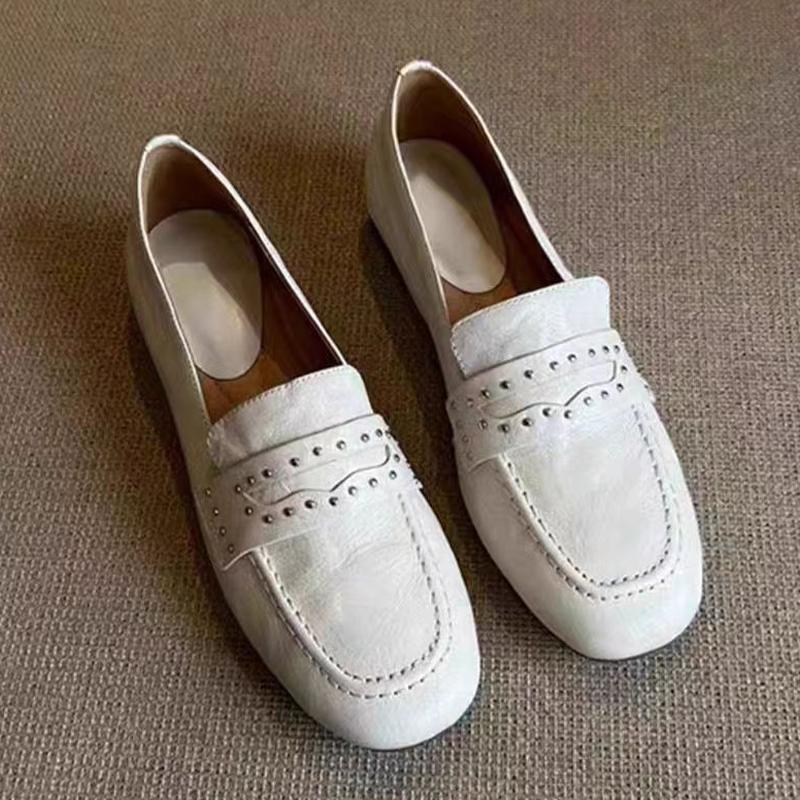 Women Loafers Shoes Flats Dress Leather Shoes Mary Jance Designer Woman 2025 Autumn Sport New Cozy Zapatillas De Mujer