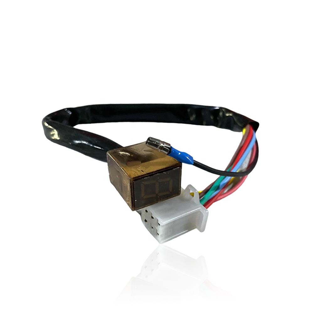 

6-скоростной черный универсальный мотоцикл цифровой дисплей светодиодный мотоциклетный внедорожный мотосветильник индикатор нейтральной передачи дисплей