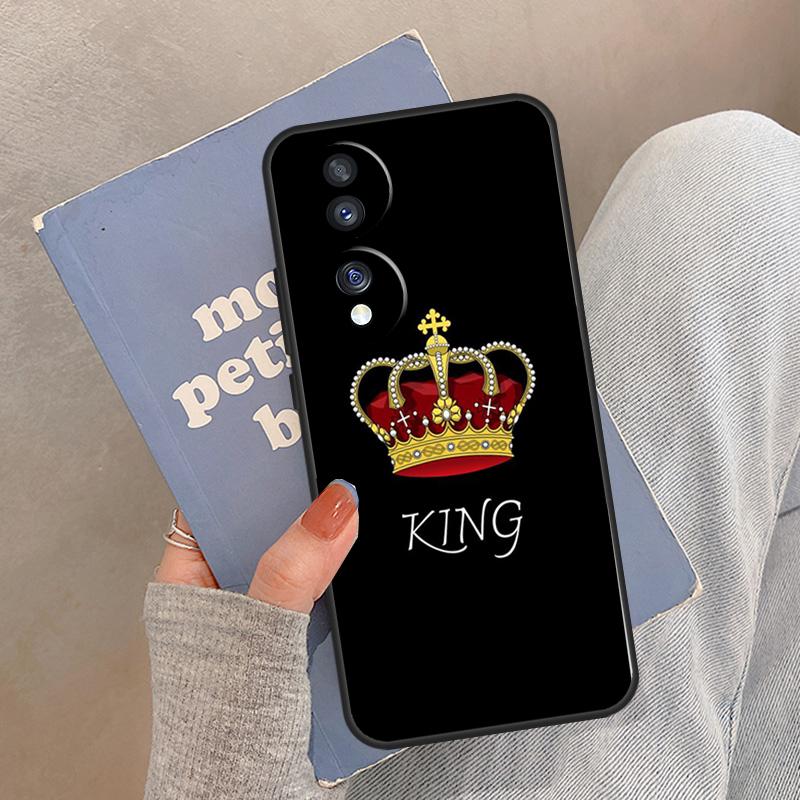 Koningin Koning Kunst Etui Voor Honor Magic 8 5 6 7 Pro Cover Voor Honor 400 200 Lite 50 70 90 X8a X8b X9a X9b X9c