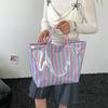 Waterproof Transparent Jelly Bag Large Capacity Beach Handbags  Grocery Handbag