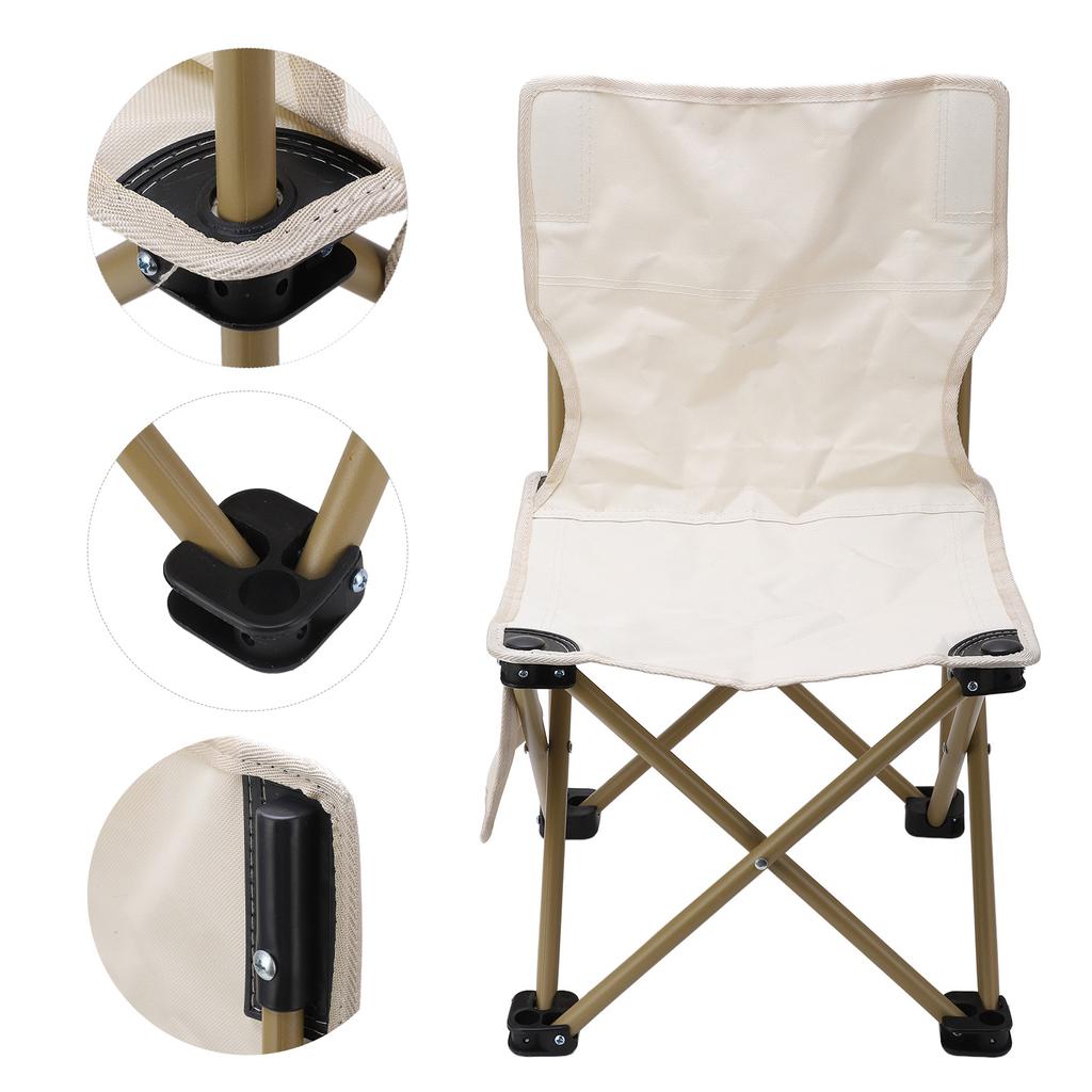 Folding Camping Chair Rust Proof Prevent Slipping Waterproof Portable Outdoor Chair for Fishing Camping Beach