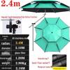 Universal Large Outdoor Fishing Umbrella: Thickened Black Glue for Sun & Rain Protection, Sun Shade & Cane Functionality