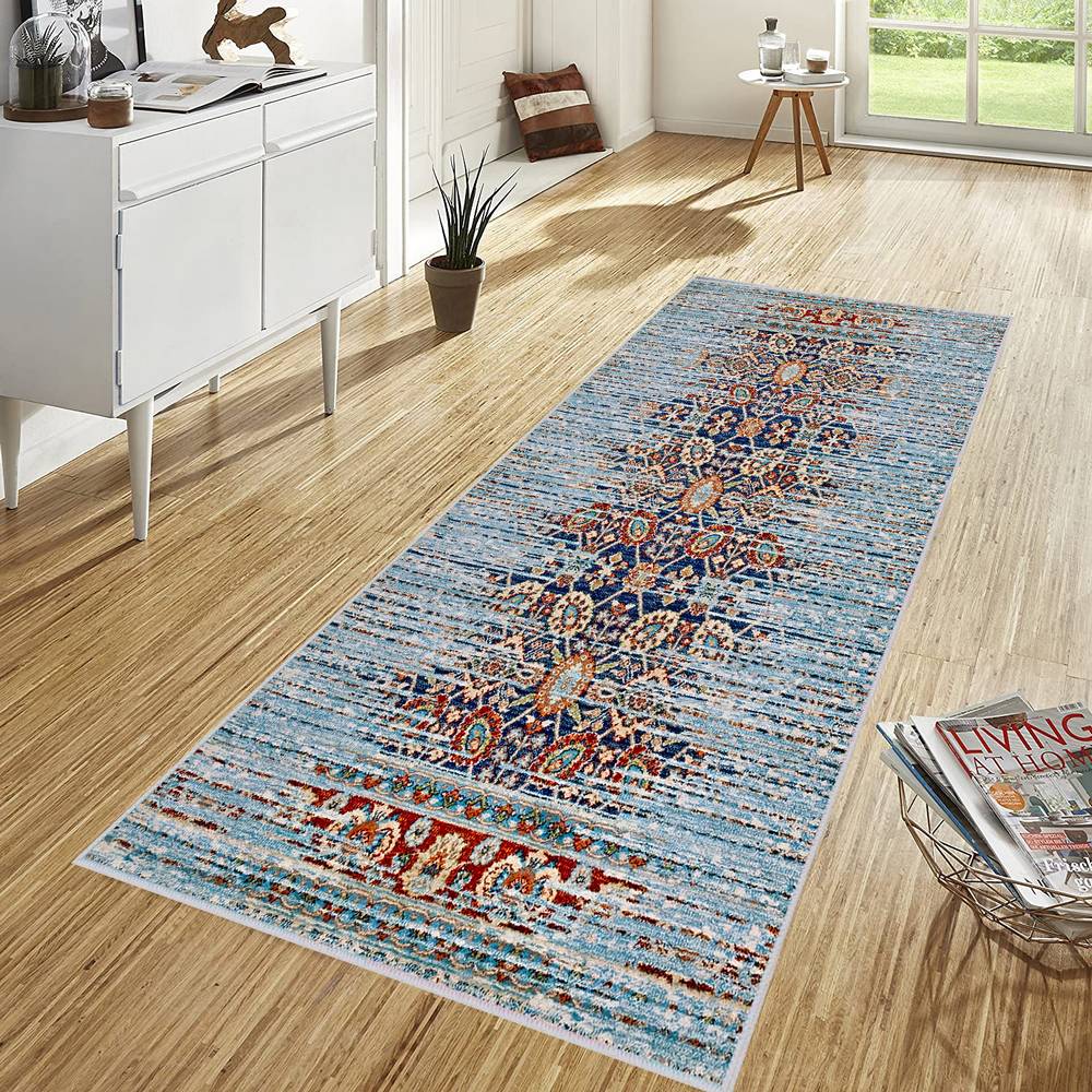 

Моющийся ковер с принтом Rovigo Home RVG1684 50X80 синий