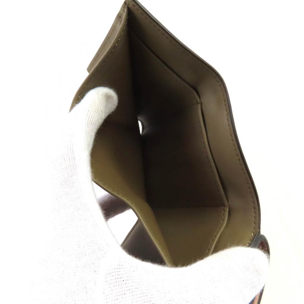 Fendi Tri-fold Wallet Celeria Peekaboo Compact Wallet Pink Leather Women 8M0426 Used