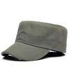 Back Full Closed Hard Top Military Cap Adult Cotton Fitted Baseball Hat Big Head Man Plus Size Flat Army Caps 56cm 58cm 60cm