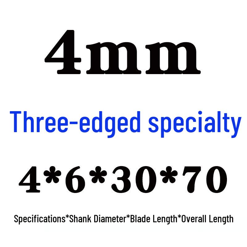 Southwest 3-Flute End Mill with Three Straight Shanks - Sizes: 3 To 20mm