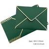 50 Pack Size A7 Envelopes, Luxury Invitation Envelopes V-Flap Envelopes Quick Seal with Gold Border for Invitations, Weddings, Photos, Graduation
