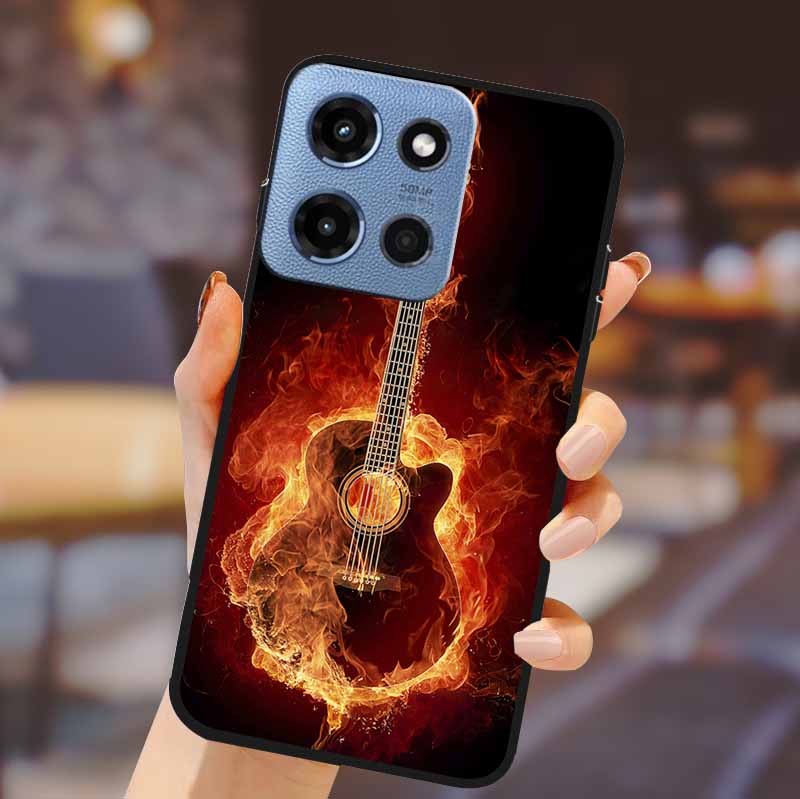 For Motorola G 5G 2025 Phone Case Bumper Soft TPU Silicone Back Cover 3D Flower Emboss Shell For Motorola Moto G 5G Fundas Coque