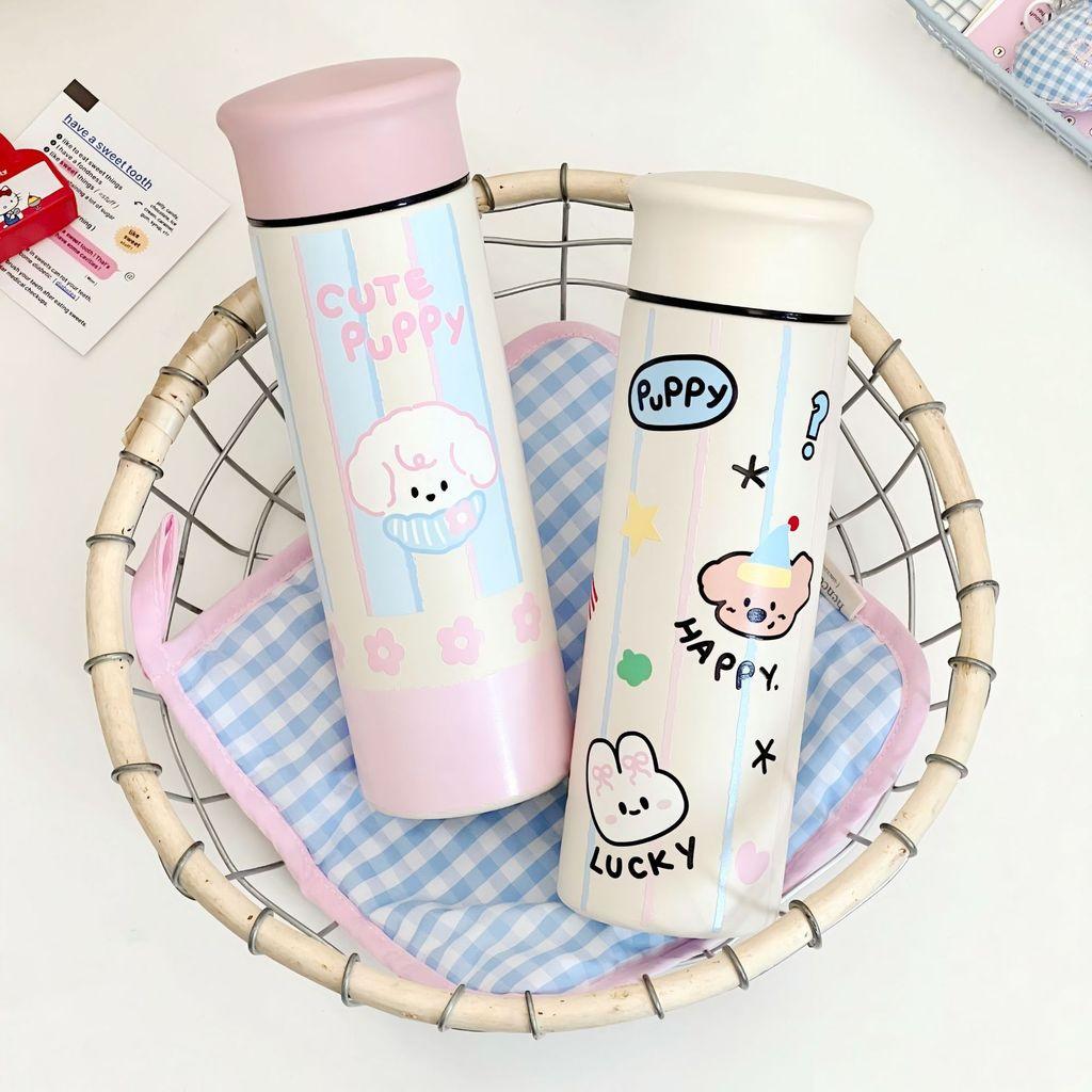 Cute 304 Stainless Steel Thermos Bottle With Leakproof Lid For Student Travel And Gift