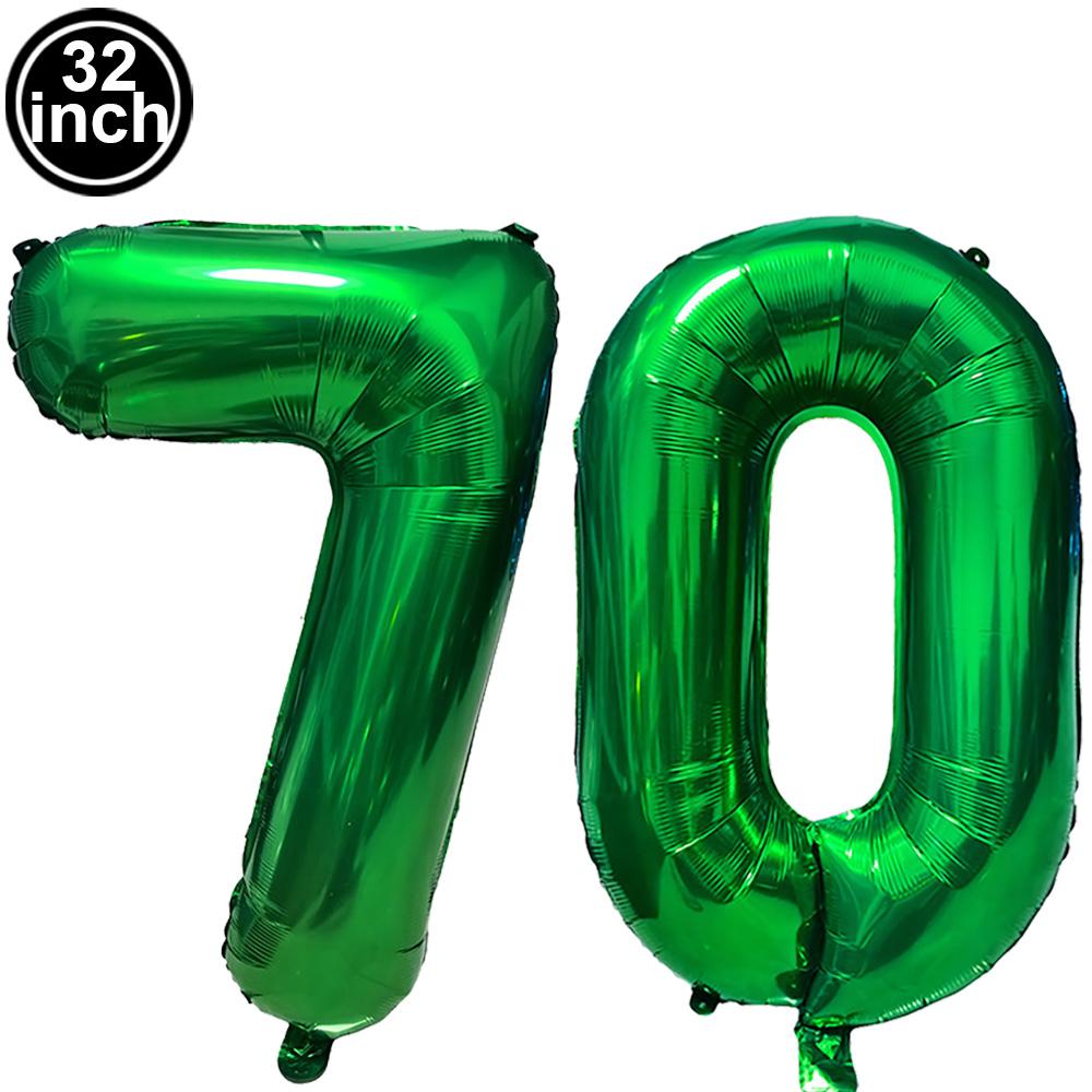 Green Large Numbers Balloon 32 Inch 0 1 2 3 4 5 6 7 8 9 Jungle Birthday Digit Bachelorette Balloons Figure Golob Party Ballon