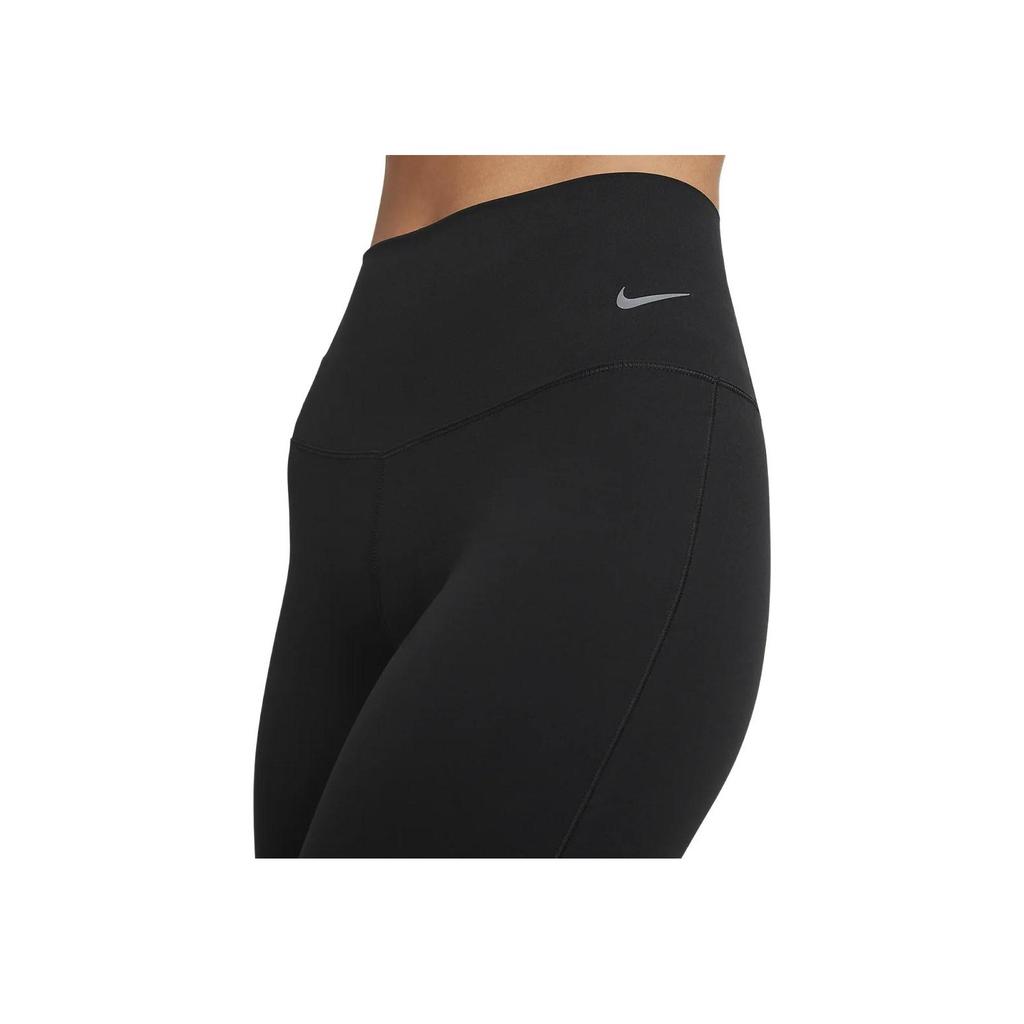 Nike Zenvy Air Series Jednofarebné legíny s vysokým pásom, rýchloschnúce, so širokými nohavicami, dámske legíny, čierne FV7922-010