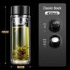 Shixun Double-Wall Glass Travel Mug with Temperature Display