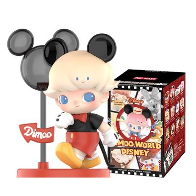 POP MART DIMOO WORLD x DISNEY Série Pop Mart Gachapon Slepá krabička Figurka Plastový model Prémiová hračka PVC Měkký vinyl Původní postava Dárek k narozeninám [1