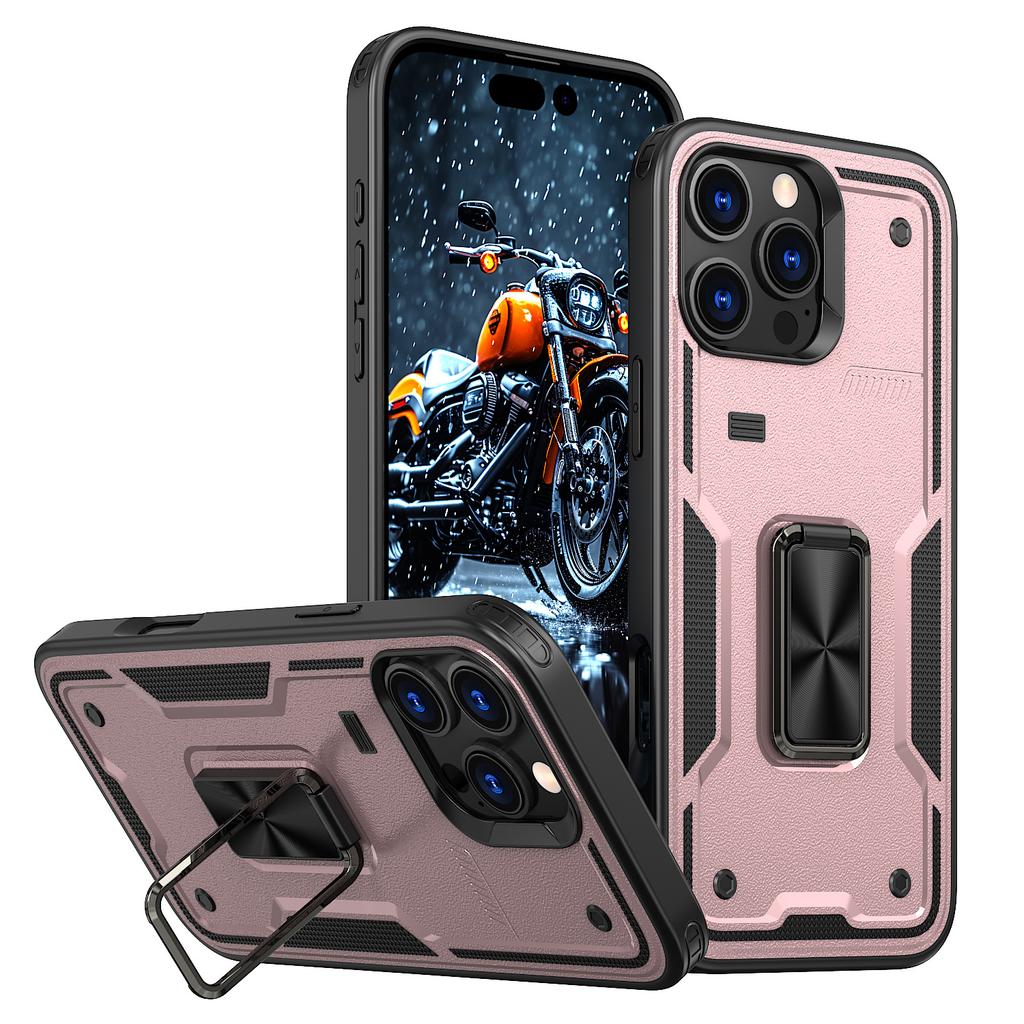 New for Apple 16Pro Ring Phone Case Car Magnetic Bracket Full Pack Set Beer Anti Drop S25 Protective Cover