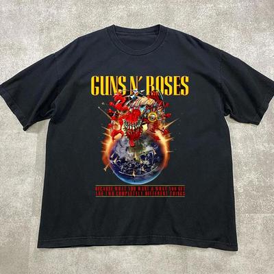 Koszulki Guns N Roses 2025 Tour Vintage Rock Band Krótki Rękaw Modne Bawełniane Koszulki Kobiety Mężczyźni T-shirty Lato Y2K Ubrania Topy