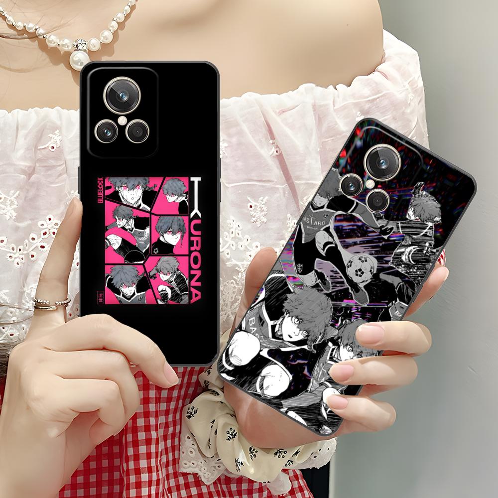 Blue Lock Ranze Kurona Matte TPU Mobile Phone Case for Realme GT 8 Neo Pro C75 73 71 C67 65 C55 53 C35 31 C20 15 Colorful Cover
